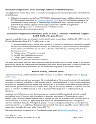 Form FWC WIM03 Permit Application - Research Conditional/Prohibited/Nonnative Species Permit - Florida, Page 3