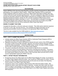 Form ISD/CCPEB-014 Ozone Depleting Substances Offset Project Data Form - California, Page 12