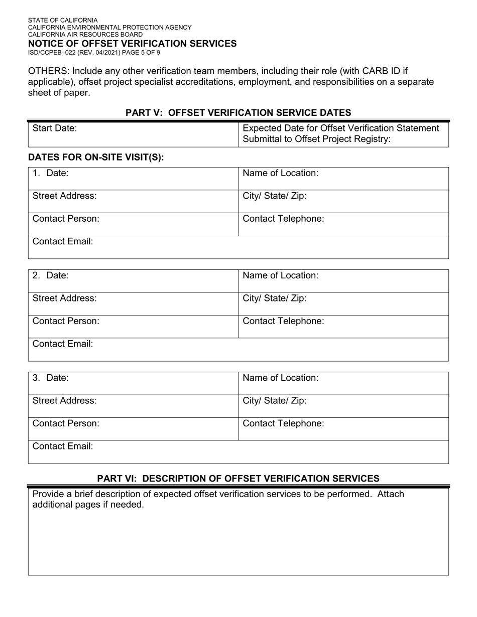 Form ISD / CCPEB-022 Notice of Offset Verification Services - California, Page 4
