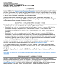 Form ISD/CCPEB-123 CAP-And-Trade Program Opt-In Request Form - California, Page 2