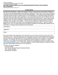 Form ISD/CCPEB-133 CAP-And-Trade Consultant or Advisor Identification of Bid Advisor Relationships - California, Page 3