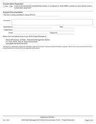 Best Management Practice (Bmp) Documentation Form - Green Infrastructure Grant Opportunities Financial Assistance Program - Illinois, Page 2