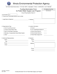 Form PWS302 (IL532 3062) Funding Nomination Form for Public Water Supply Loan Program - Illinois, Page 3