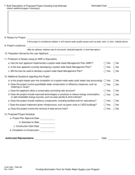 Form PWS302 (IL532 3062) Funding Nomination Form for Public Water Supply Loan Program - Illinois, Page 4