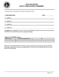 Facility User Account Agreement - Florida, Page 2