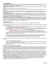 University of North Georgia Military Scholarship (Loan) Program Master Promissory Note - Georgia (United States), Page 3