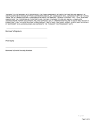 University of North Georgia Military Scholarship (Loan) Program Master Promissory Note - Georgia (United States), Page 5