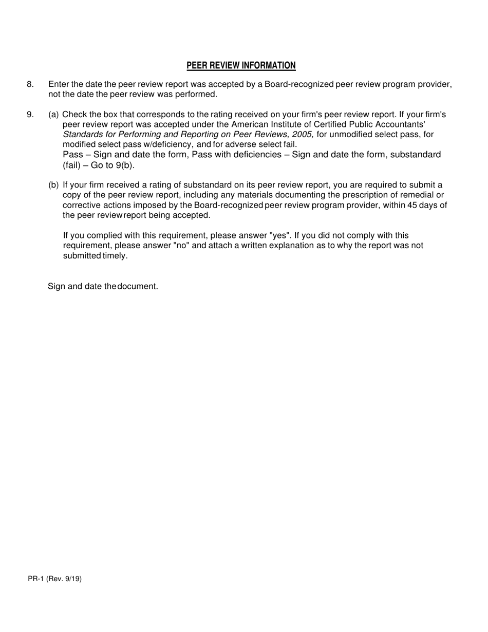 Form PR-1 Peer Review Reporting Form - California, Page 4