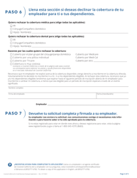 Aplicacion Para Empleados - California (Spanish), Page 5