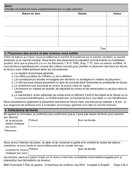 BAE Forme 1 Agenda A &quot;Plan De Gestion - Annexe &quot;a&quot; Du Jugement&quot; - Ontario, Canada (French), Page 2
