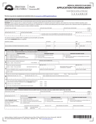 Form HLTH102 Medical Services Plan (Msp) Application for Enrolment - British Columbia, Canada, Page 3