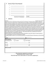 Request for Disbursement - Hb 192 - Kentucky, Page 2