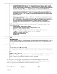 Kentucky Determination Criteria Checklist for Severe Emotional Disability (Sed) - Kentucky, Page 2