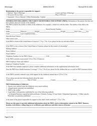 Form MDHS-CSE-675 Application for Child Support Services - Mississippi, Page 2