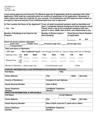 Form OIG-DRCC-07 Emergency Child Care Application - Kentucky, Page 2