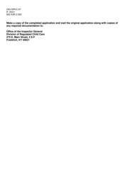 Form OIG-DRCC-07 Emergency Child Care Application - Kentucky, Page 4