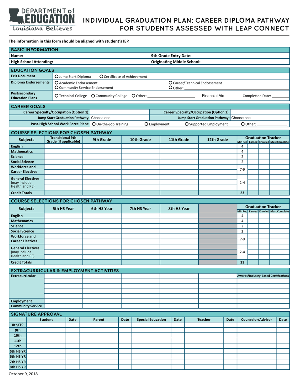 louisiana-individual-graduation-plan-career-diploma-pathway-for