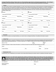 Form 2035 Beneficiary Designation - Kentucky, Page 2