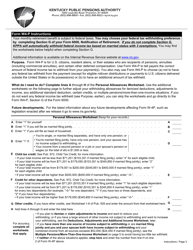 Form 6000 Notification of Retirement - Kentucky, Page 3