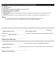 Form 7727 Actuarial Study for Quasi-Governmental Employer Cessation - Kentucky, Page 2