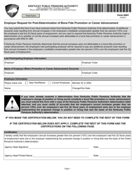 Form 6481 Employer Request for Post-determination of Bona Fide Promotion or Career Advancement - Kentucky, Page 3