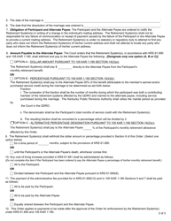 Form 6435 Post-retirement Qualified Domestic Relations Order for Division of Marital Property - Kentucky, Page 4