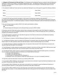 Form 6437 Qualified Domestic Relations Order for Payment of Child Support by an Administrative Agency - Kentucky, Page 3