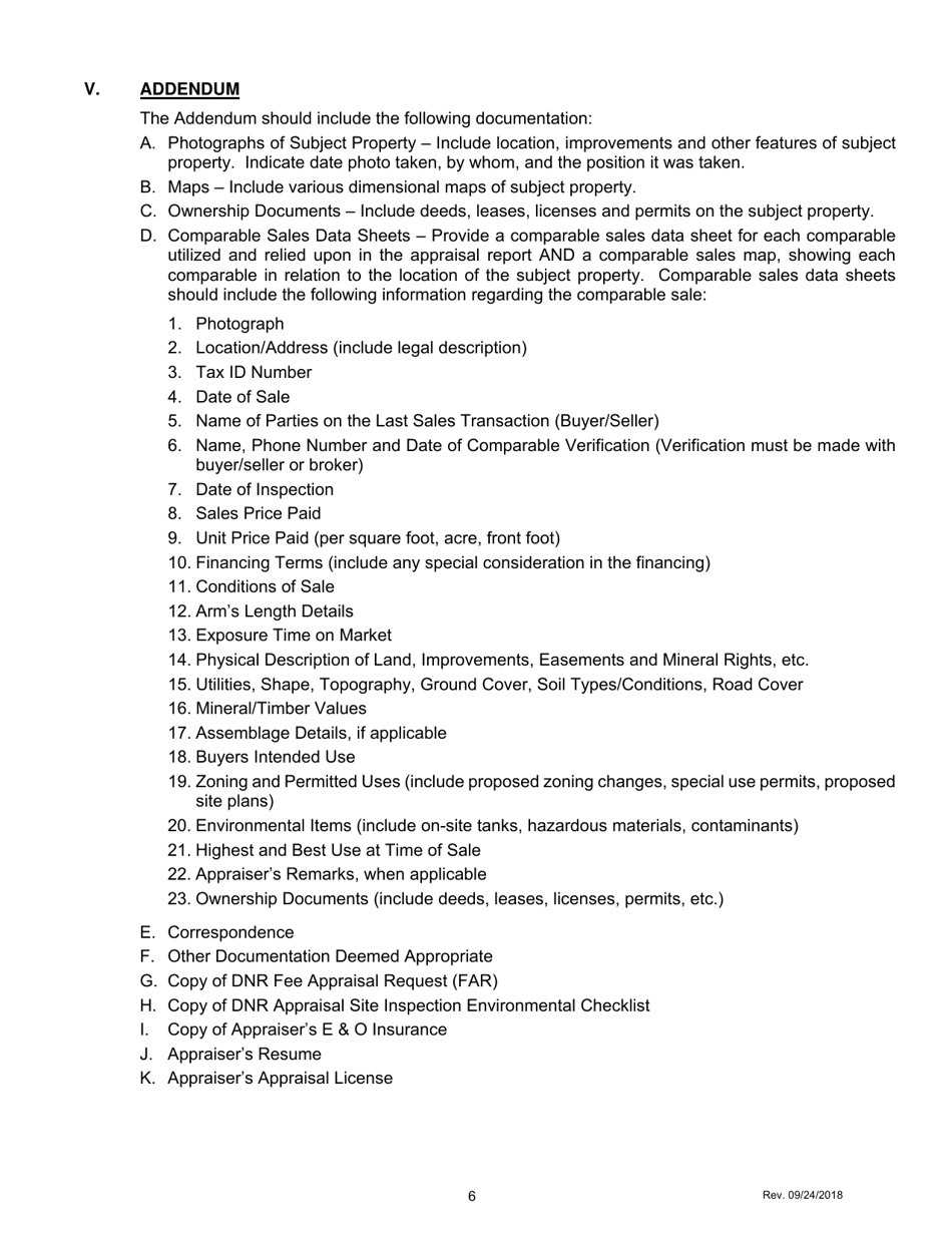 Appraisal Report Standards - Michigan, Page 6