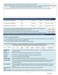 Job Retention Initial Application - Missouri, Page 4