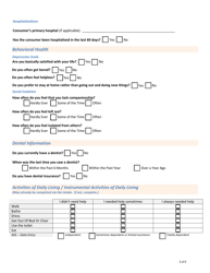 Oaa Services Assessment Form - Iowa, Page 3