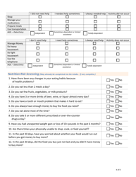 Oaa Services Assessment Form - Iowa, Page 4