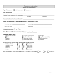 Oaa Services Assessment Form - Iowa, Page 5