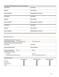 Oaa Services Assessment Form - Iowa, Page 7