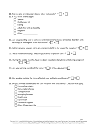 Family Caregiver Assessment and Strain Index - Iowa, Page 2
