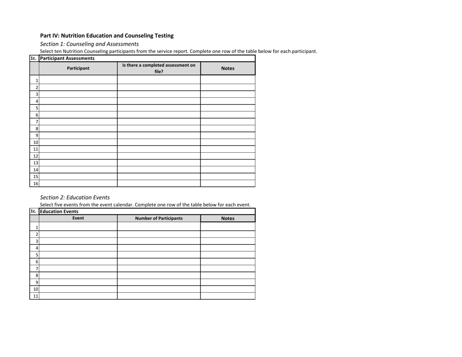 Nutrition Health Promotion Monitoring Tool - Iowa, Page 5