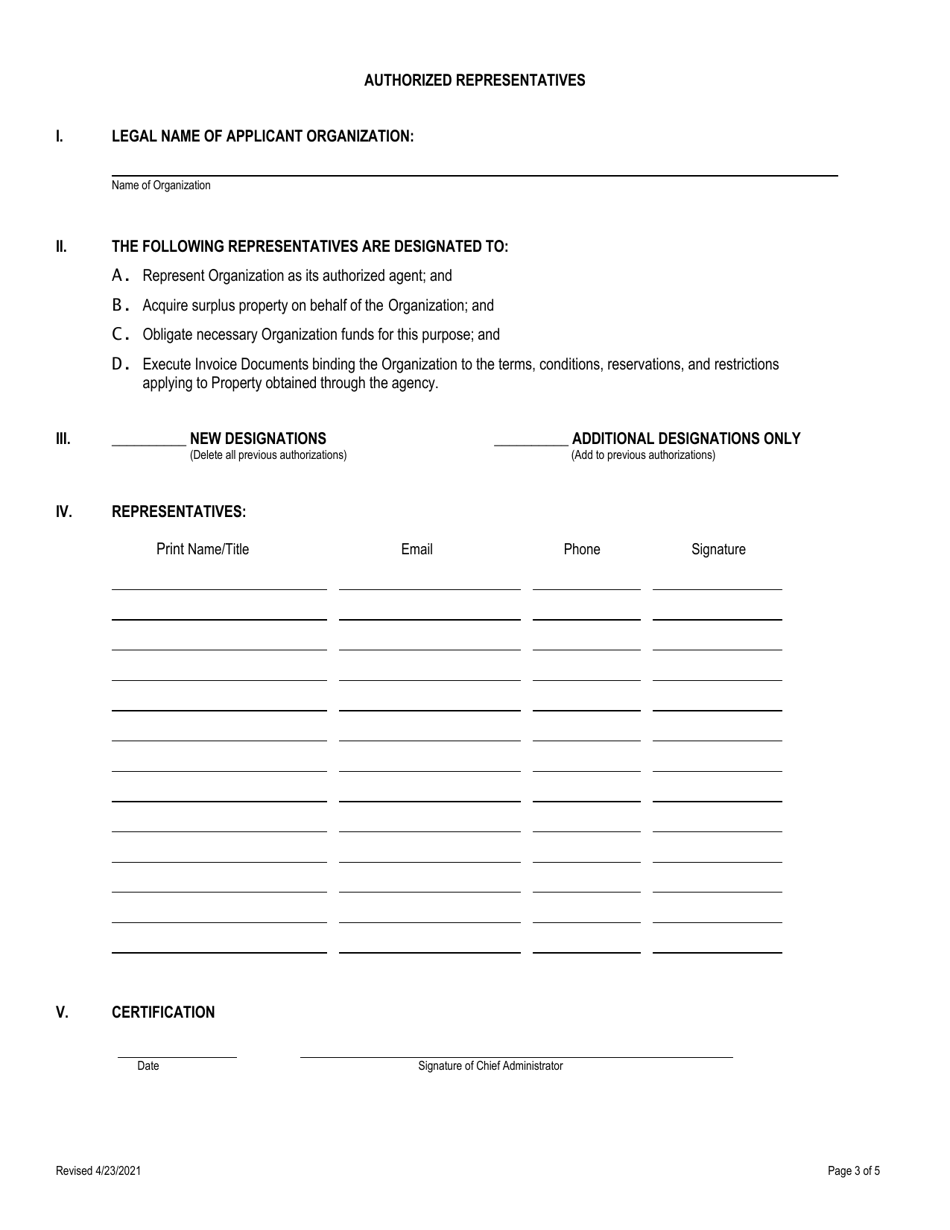 Application for Eligibility to Participate in the Lpaa Preference Buyer Program - Louisiana, Page 3