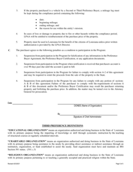 Application for Eligibility to Participate in the Lpaa Preference Buyer Program - Louisiana, Page 5