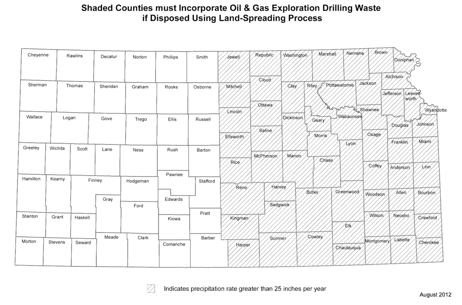 Form CLSP-1 Application to Land Spread Solid Waste Generated by Drilling Oil  Gas Wells - Kansas, Page 8