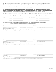 Form LSB-1 Louisiana Selection Boards for Design Services Application Form - Louisiana, Page 3