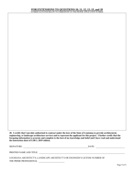 Form LSB-1 Louisiana Selection Boards for Design Services Application Form - Louisiana, Page 9