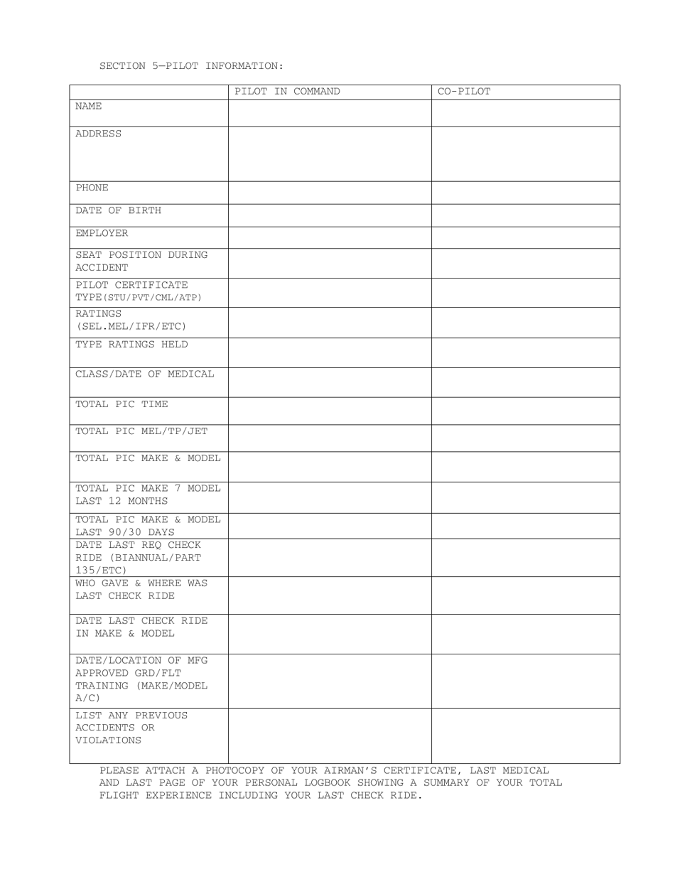 Aircraft Incident / Accident Statement - Louisiana, Page 4