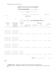 PPM Form 70 Report of State Aid to Local Recipients - Louisiana, Page 2