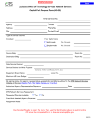 Document preview: Form NS-50 Capitol Park Fiber Request Form - Louisiana