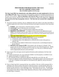 Tax Land Sale Procedures and Request Form - Louisiana, Page 2