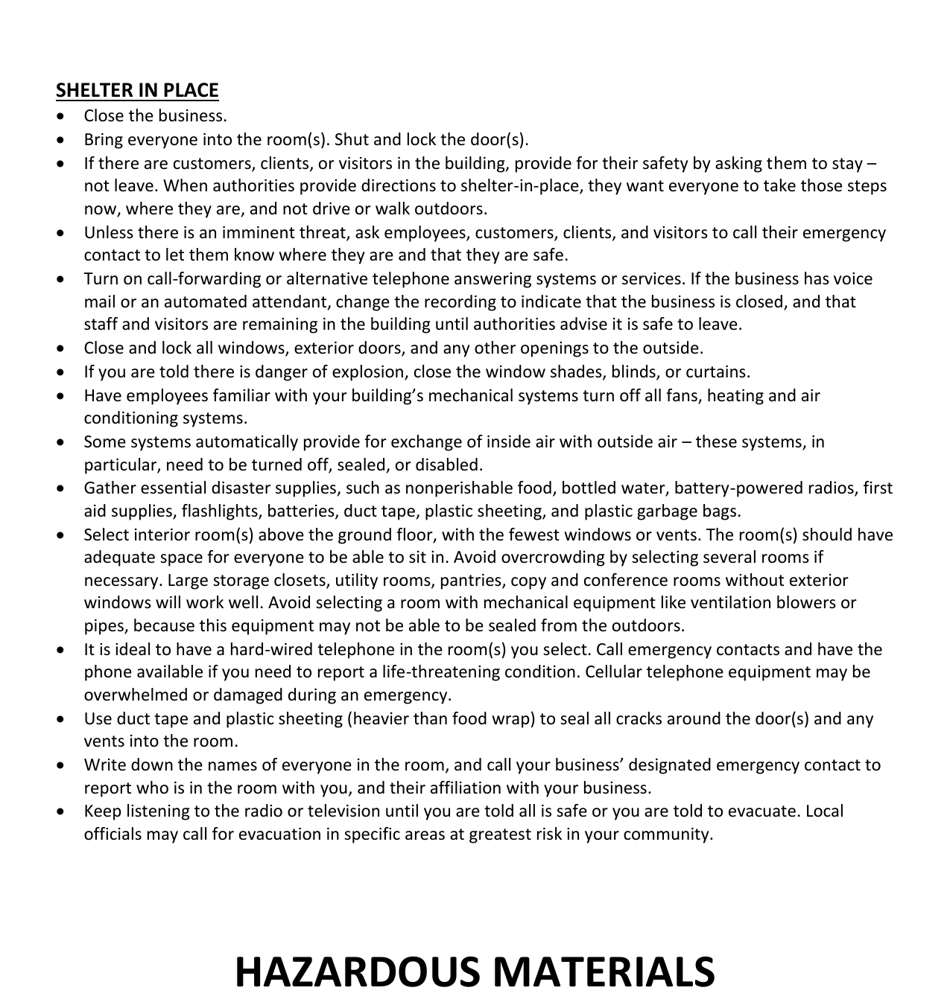 Emergency Procedures Manual - Louisiana, Page 15