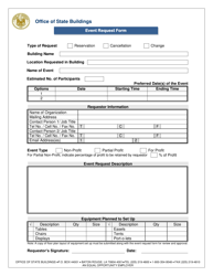Document preview: Event Request Form - Louisiana