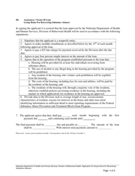 Application for Loan Group Home for Recovering Substance Abusers - Nebraska, Page 4