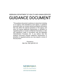 Form DD-11 Notification of Death Provider Report - Nebraska