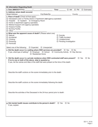 Form DD-11 Notification of Death Provider Report - Nebraska, Page 3