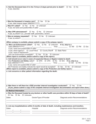 Form DD-11 Notification of Death Provider Report - Nebraska, Page 4